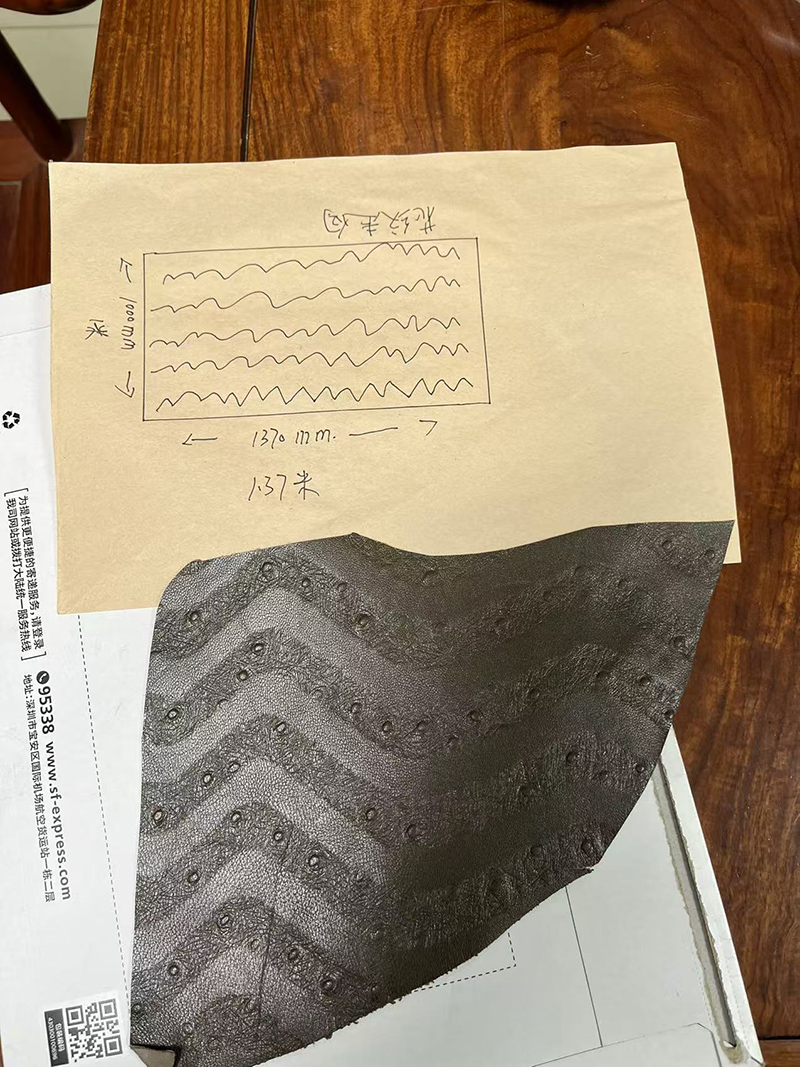 Embossed Texture of Leather Pads